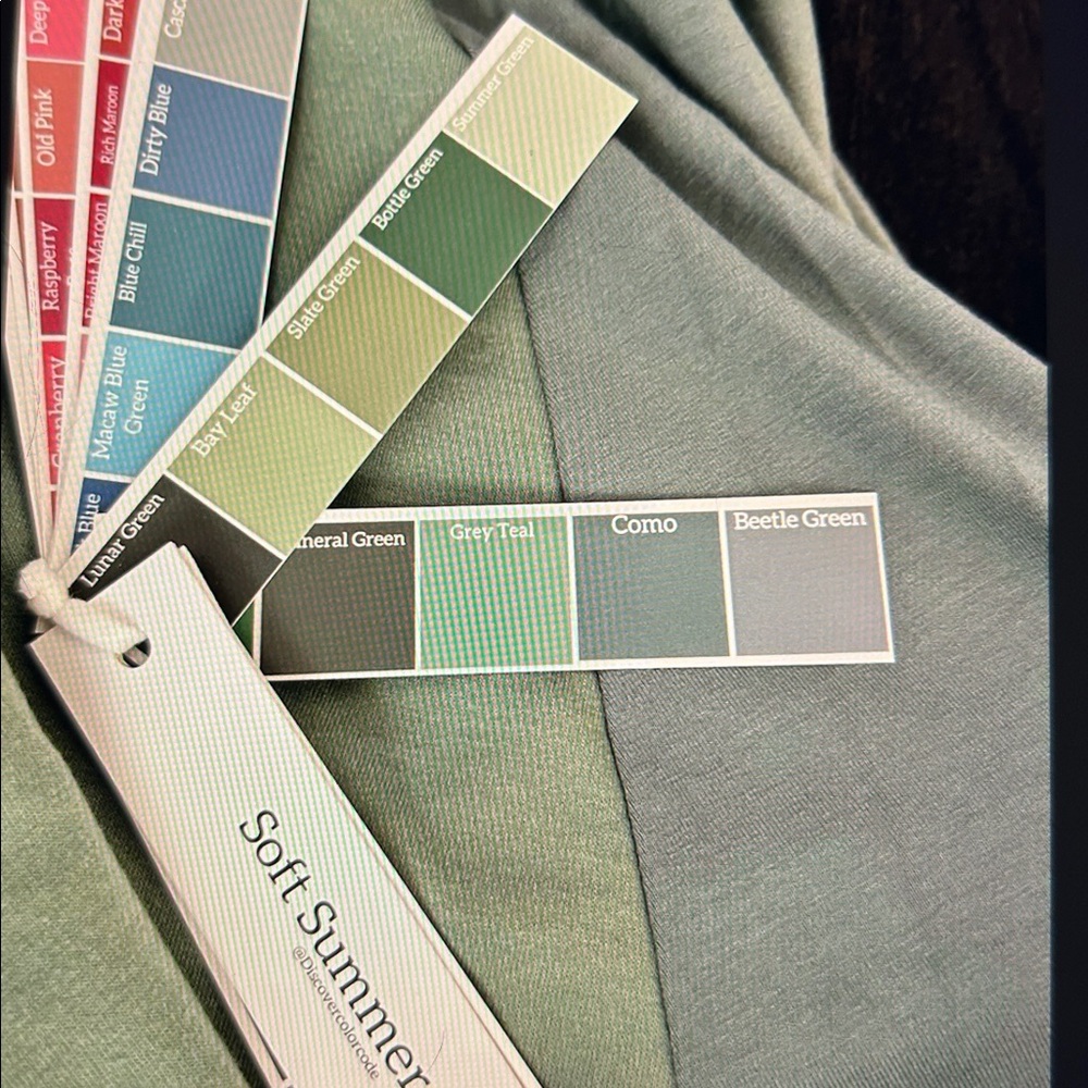 Soft Summer Color Swatch Fan Deck - Personal Color Seasonal analysis - Picture 9 of 14